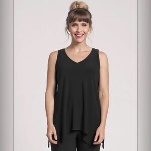 Sympli Black Sleeveless Tunic Top